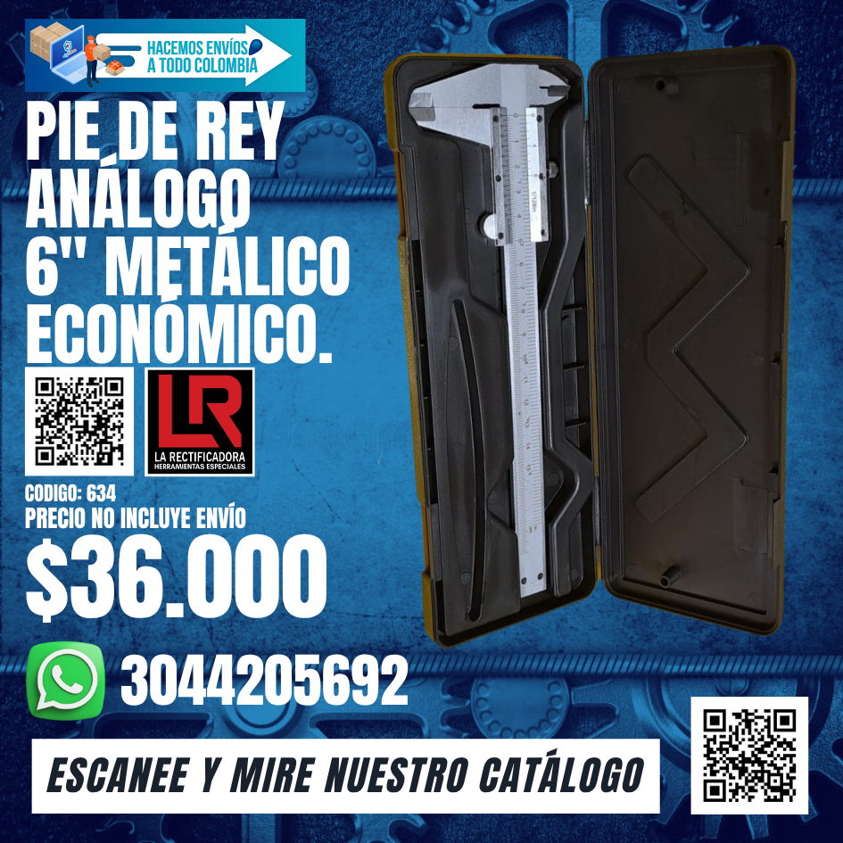 634 PIE DE REY 6 PULGADAS METÁLICO ECONÓMICO. 634 PIE DE REY 6 PULGADAS METÁLICO ECONÓMICO.