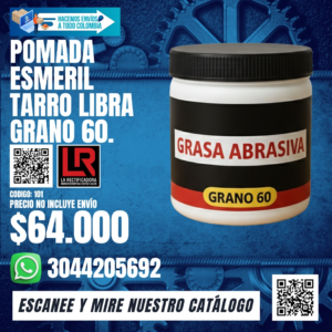 POMADA ESMERIL TARRO LIBRA GRANO 60