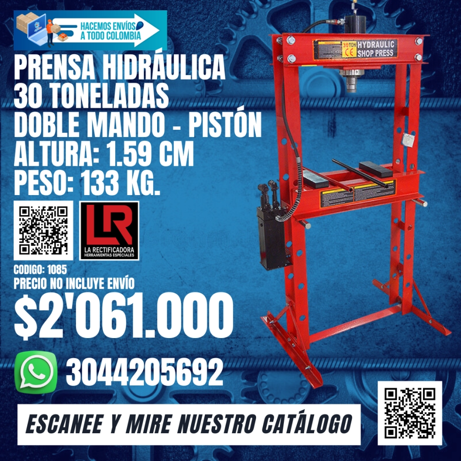 1085 Prensa Hidráulica 30 Toneladas - 18