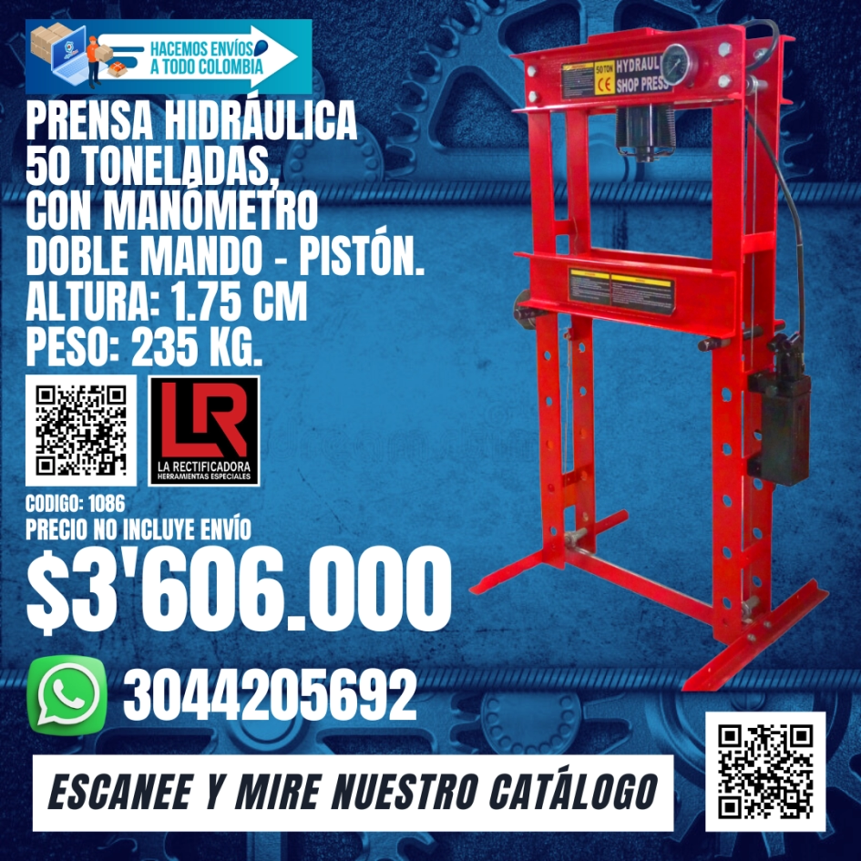 1086 Prensa Hidráulica 50 Toneladas
