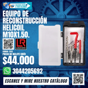 EQUIPO DE RECONSTRUCCIÓN HELICOIL M10X1.50.