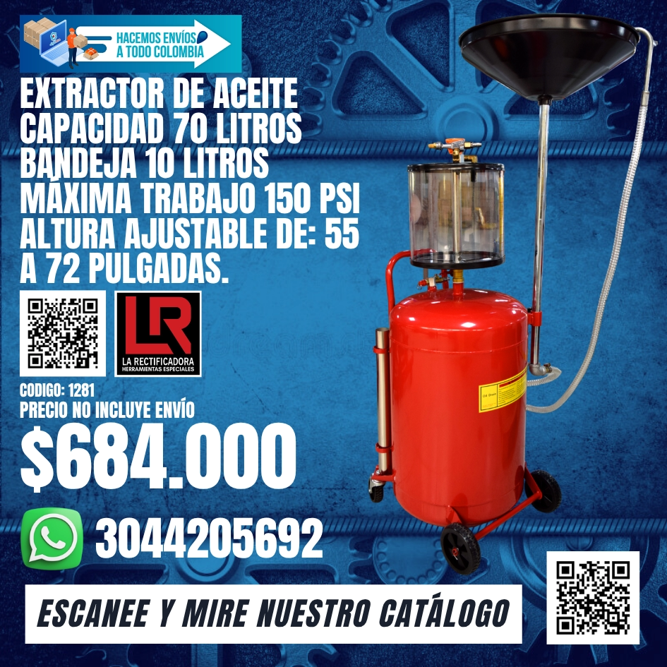 1281 Extractor de aceite capacidad