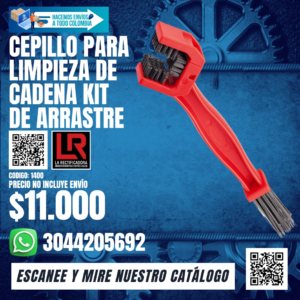 CEPILLO PARA LIMPIEZA DE CADENA KIT DE ARRASTRE