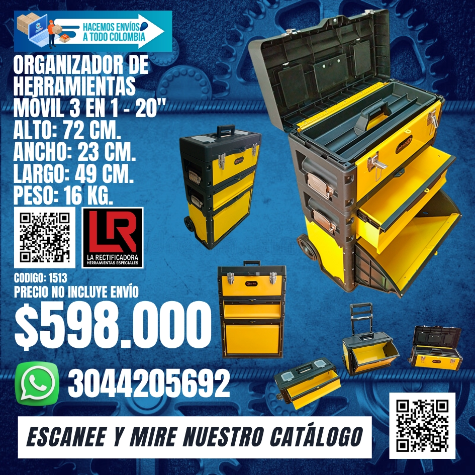 1513 ORGANIZADOR DE HERRAMIENTAS MÓVIL 3 EN 1