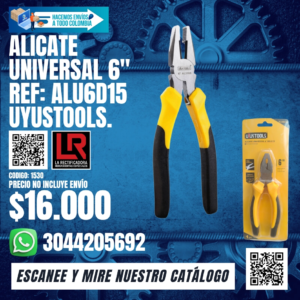 ALICATE univerSAL 6" ref: alu6d15 uyustools
