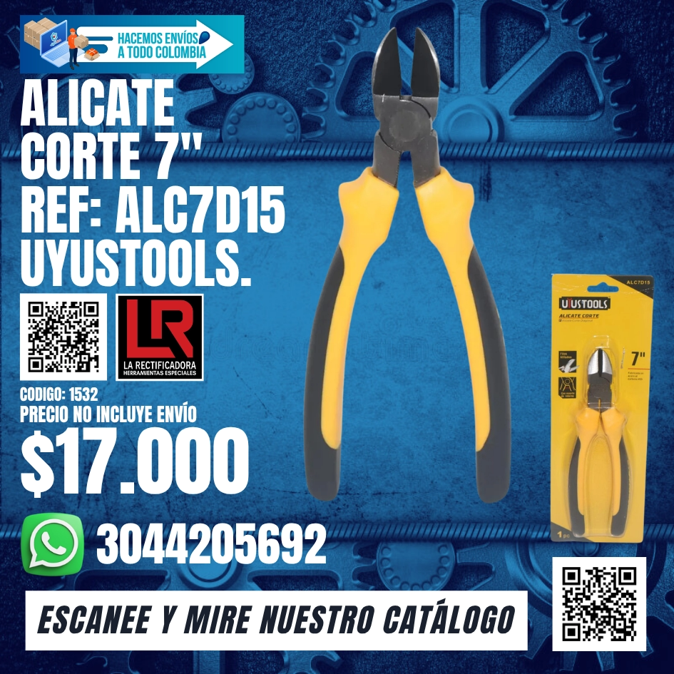 1532 Alicate de corte 7 uyustools ALC7D15