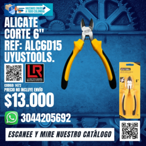 ALICATe de punta 6" ref: alp6d15 uyustools.