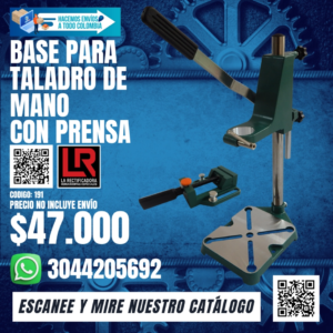 BASE PARA TALADRO DE MANO CON PRENSA