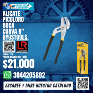 ALICATE PICOLORO BOCA CURVA 8" UYUSTOOLS.