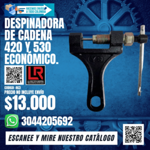 DESPINADORA DE CADENA 420 Y 530 ECONÓMICO.