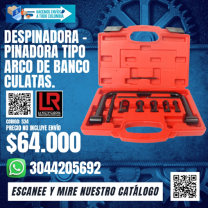 DESPINADORA -  PINADORA TIPO ARCO DE BANCO CULATAS.
