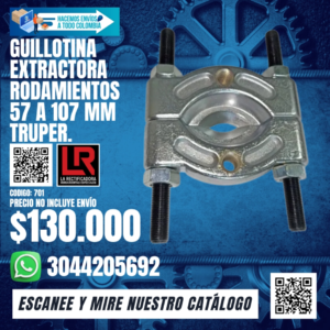 GUILLOTINA EXTRACTORA RODAMIENTOS  57 A 107 mm TRUPER.