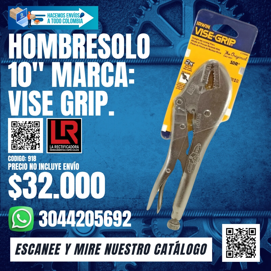 918 HOMBRESOLO 10 MARCA VISE GRIP