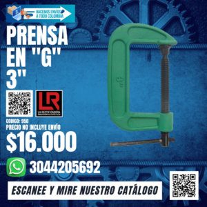 PRENSA EN "G" 3"