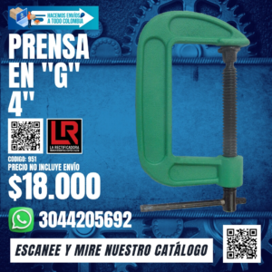 PRENSA EN "G" 4"