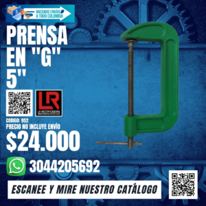 PRENSA EN "G" 5"