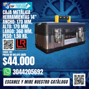 CAJA METÁLICA HERRAMIENTAS 14"