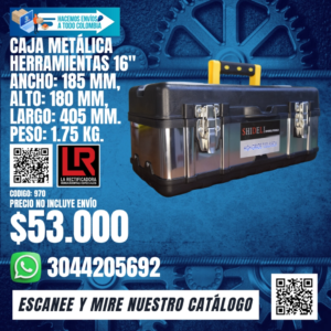 CAJA METÁLICA HERRAMIENTAS 16"