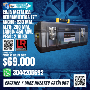 CAJA METÁLICA HERRAMIENTAS 17"