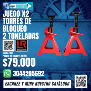 TORES DE BLOQUEO 2 TONELADAS