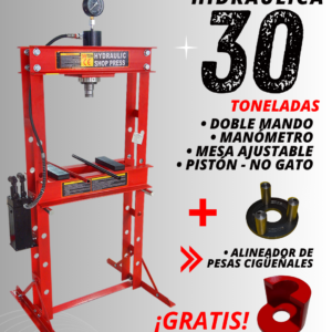 Prensa Hidráulica 30 Toneladas + Alineador y Desarmador de Cigüeñales – Combo 2